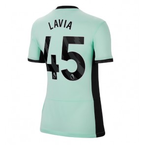 Lacne Ženy Futbalové dres Chelsea Romeo Lavia #45 2023-24 Krátky Rukáv - Tretina